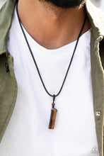 Load image into Gallery viewer, Comes Back ZEN-fold - Brown - Paparazzi Exclusive 2022 Convention Preview Necklace
